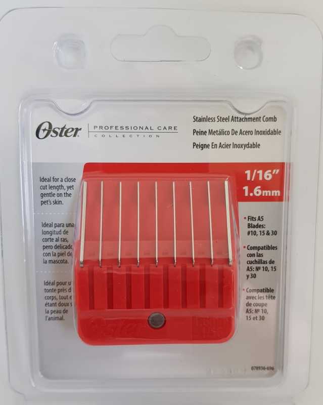 Oster Ss Combs 1/16