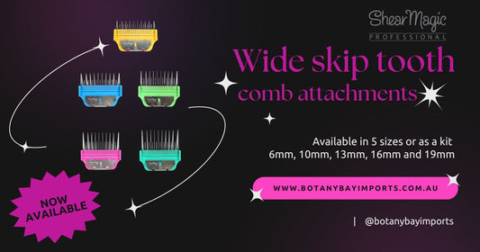 Shear Magic Wide Skip Tooth Comb Attachment kit