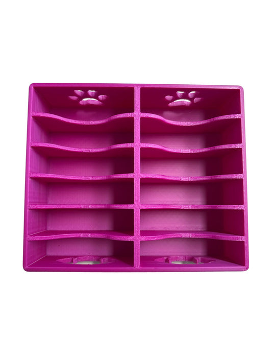SW003pk Shear Magic 12 Slot wide blade caddy pink