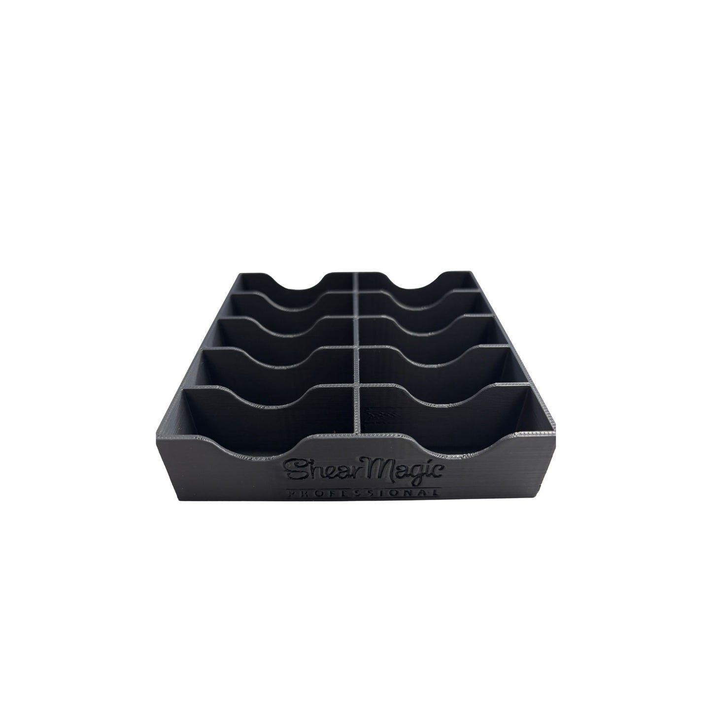 SW005bk Shear Magic 10 Slot standard blade width caddy black